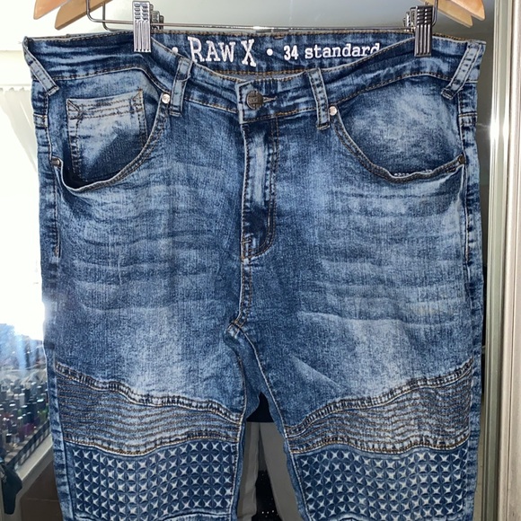 Men’s size 34 standard raw X jeans - Picture 3 of 11